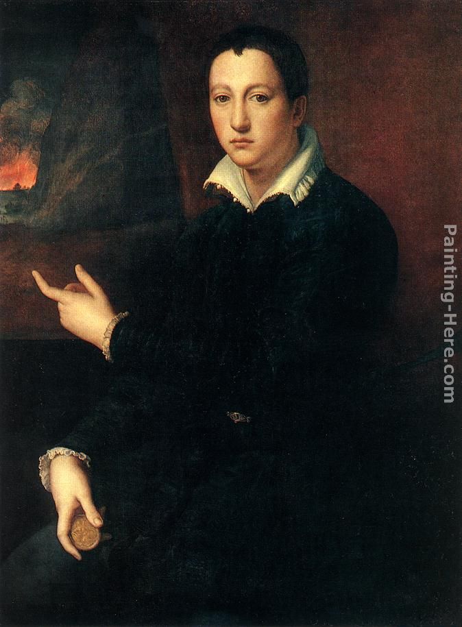 Portrait of a Young Man painting - Alessandro Allori Portrait of a Young Man art painting